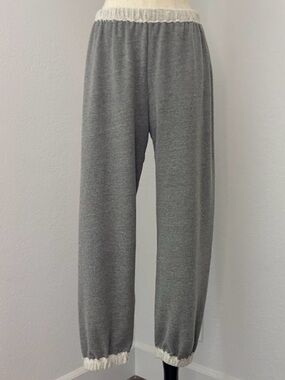 Blue Studio "Raw" Sweatpants, Grey, Size Small